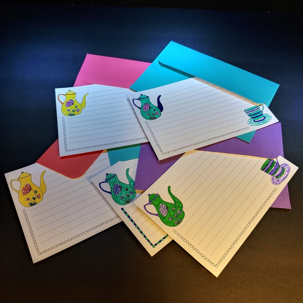 Custom Designed Note Cards and Envelope Set